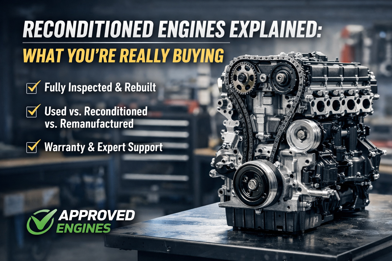 Reconditioned engines explained – Approved Engines