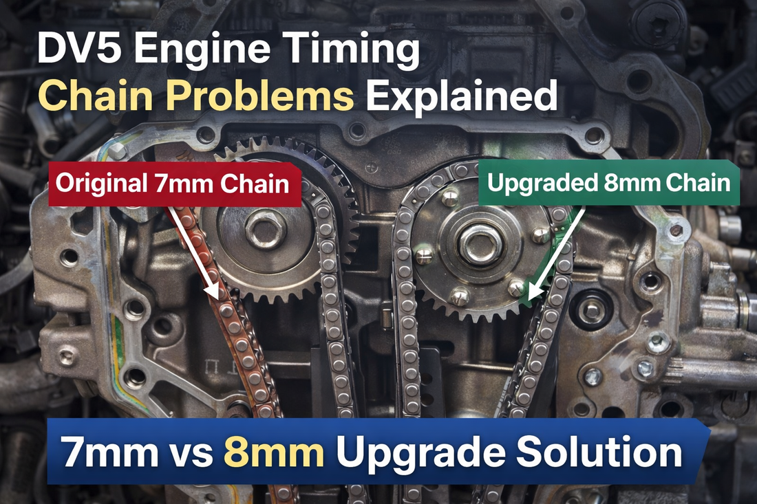 DV5 Engine Issues: Why the 7mm Timing Chain Fails and How the 8mm Upgrade Fixes It
